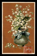 MATIERE - CARTE ALUMINIUM - MUGUET - CARTE GAUFREE - Andere & Zonder Classificatie