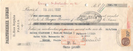 00158 "PARFUMERIE LUBIN- PARIS  - DITTA GIACOBINO -TORINO . CAMBIALE NR 49 - 15 JUIL 1932-BANCA COMMERCIALE"  CAMB. ORIG - Bills Of Exchange