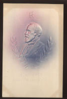 MATIERE - CARTE PORCELAINE GAUFREE - PORTRAIT DE E. LOUBET, PRESIDENT DE LA REPUBLIQUE - POLITIQUE - Cartoline Porcellana