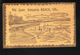 MATIERE - CARTE EN CUIR - THE SURF, VIRGINIA BEACH, VA - ETATS-UNIS - Autres & Non Classés