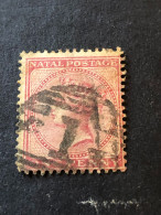 NATAL  SG 66  1d Dull Rose FU - Natal (1857-1909)