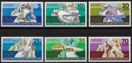 ALLEMAGNE DE L'EST - JEUX OLYMPIQUES D'HIVER A INNSBRUCK  - N° 1779 A 1784 - NEUF** MNH - Hiver 1976: Innsbruck