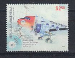 Argentina 2012 First Argentinian Landing By Airplne In Antarctica 1v ** Mnh (59746) - Polar Flights
