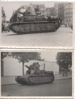 PHOTOS ORIGINALES CHARS BLINDES ARMEE FRANCAISE 1939 ?? GUERRE RENAULT ?? SOMUA ?? BCC RCC - Documentos