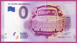 0-Euro XECD 2019-2 30 JAHRE MAUERFALL - R 3.2 IMPRESSUM 2-ZEILIG - Privatentwürfe