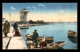 GRECE - SALONIQUE - LA TOUR BLANCHE - CARTE COLORISEE - Griekenland