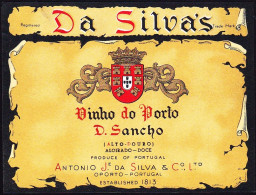 Port Wine Label, Portugal - Da Silva's. VINHO DO PORTO D. SANCHO -|- António José Da Sila. Porto - Andere & Zonder Classificatie