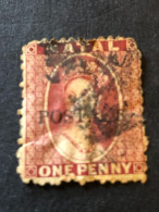 NATAL  SG 51  1d Bright Red - Natal (1857-1909)