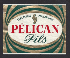 Etiquette De Bière Pils  -  De Luxe  -    Brasserie  Pelican  à  Lille  (59) - Bière