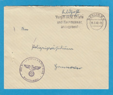 FELDPOST AUS BERLIN AN DAS POLIZEIPRÄSIDIUM IN HANNOVER,1940. - Storia Postale