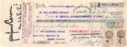 00160 "PARFUMERIE CARON - PARIS  - DITTA GIACOBINO -TORINO - CAMBIALE N.1140 - NT.- CREDITO ITAL 3 BOLLI"  CAMBIALE ORIG - Bills Of Exchange