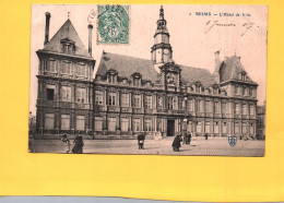 18846 REIMS  L Hôtel De Ville     (2 Scans ) 51 - Reims