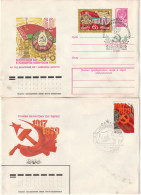 M 1470) UdSSR 1979 Mi 4815 FDC Weißrussland Belarus, 4892 FDC Oktober-Revolution - Lettres & Documents