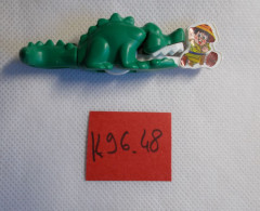 Kinder - Animaux - Crocodile Et Explorateur - K96 48 - Sans BPZ - Mountables