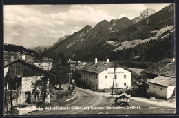 AK Abfaltersbach /Osttirol, Ortsansicht Mit Gasthaus Und Handlung Maria Mayrl, Gegen Die Lienzer Dolomiten  - Altri & Non Classificati