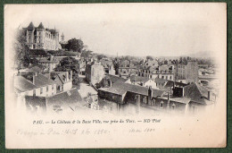 64 + PAU - Le Château Et La Basse Ville , Vue Prise Du Parc - Pau