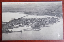 Cpa Lindau I. Bodensee Vom Ballon Des Grafen Zeppelin Gesehen - Lindau A. Bodensee