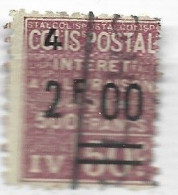 FRANCE COLIS POSTAL N°75 2F S 50C LILAS (4) INTERET A LA LIVRAISON OBL - Used