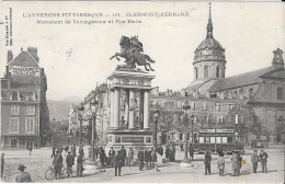 CLERMONT-FERRAND - Monument De Vercingétorix  Et Rue Blatin - Clermont Ferrand