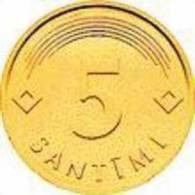 (!) LATVIAN 5 SANTIMI - COIN 2006 Y - UNC - Letonia