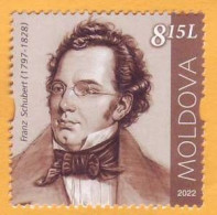 2022  Moldova Personalities Who Changed The World History Franz Peter Schubert (1797-1828), Austrian Composer.1v Mint - Moldova