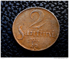 LATVIA; Lettonia ; Lettland 2 SANTIMI / Santims  COIN  1922 Y ( Lot -3 ) - Lettonie