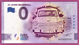 0-Euro XECD 2020-2 30 JAHRE MAUERFALL - Privéproeven