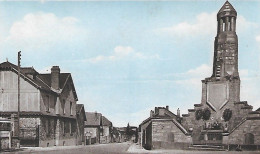 PERTHES - Le Monument Aux Morts Et La Route De Rethel - Sonstige & Ohne Zuordnung