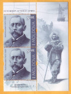 2022  Moldova Personalities Who Changed The World History Roald Amundsen (1872-1928), Norvegian Explorer 2v Mint - Moldavië