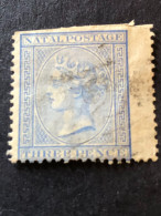 NATAL  SG 68  3d Blue  FU - Natal (1857-1909)