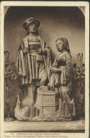 Abbeville - Eglise Saint-Vulfran - Statue De Saint-Gengonef, Patron Des Maris Trompés - Carte Avec Timbre Neuf - (P) - Abbeville