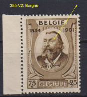 Belgique: COB N° 385 V2, Neuf, **, Sans Charnière. TB !!! - 1931-1960