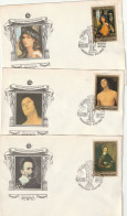 M 1474) UdSSR 1982 Mi# 5229, 5230, 5232 FDC: Italienische Malerei In Der Eremitage - Covers & Documents