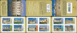 France 2015 Architecture Of Renaissance Castles Palaces Museums Set Of 12 Stamps In Booklet MNH - Schlösser U. Burgen
