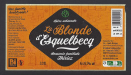 Etiquette De Bière Blonde   -    Brasserie  Thiriez  à  Esquelbecq  (59) - Bier
