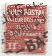 FRANCE COLIS POSTAL N°98 75 C ROUGE VALEUR DECLAREE OBL - Used