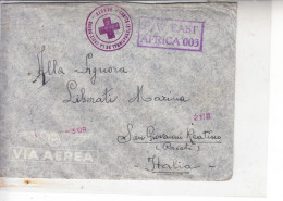 ETIOPIA  - Lettera Da P/W EAST AFRICA - Gimma Per S.Giovanni Reatino - Red Cross