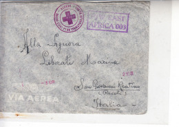 ETIOPIA  - Lettera Da P/W EAST AFRICA  003 Da Gimma Per S.Giovanni Reatino - Croix-Rouge