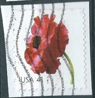 VERINIGTE STAATEN ETAS UNIS USA 2007 BEAUTIFUL BLOOMS: POPPY 41¢ USED ON PAPER SC 4183 YT 3974A MI 4287 SG 4775 - Oblitérés