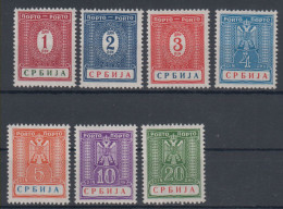 Serbia German Occupation Porto 1942 MNH ** - Serbie