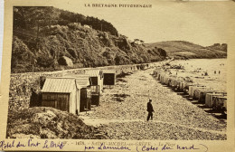 CPA SAINT MICHEL EN GREVE (Côtes D'Armor) - La Plage (n°1478) - Saint-Michel-en-Grève