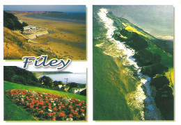 SCENES FROM FILEY, YORKSHIRE, ENGLAND. USED POSTCARD My4 - Andere & Zonder Classificatie