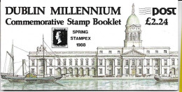 Ireland Cancelled FDC 1988 10 Euros Stampex - Postzegelboekjes