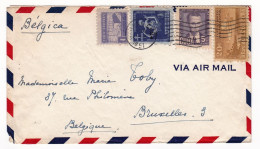 Lettre CUBA 1951 La Havane Vedado Habana Bruxelles Belgique Toby - Covers & Documents