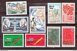 Réunion 1972 Année Complète Poste Et PA Neuf ** TB MnH Sin Charmela Cote 19.25 - Ongebruikt