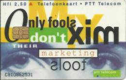 Netherlands: Ptt Telecom - 1996 Only Fools Don't Mix Their Marketing Tools. Transparent - öffentlich