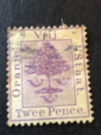 ORANGE FREE STATE  SG 50  2d Bright Mauve  FU - Stato Libero Dell'Orange (1868-1909)