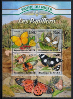 NIGER - PAPILLONS - N° 1712 A 1715 ET BF 134 - NEUF** MNH - Farfalle
