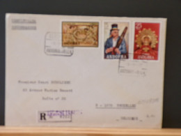 107/098B  LETTRE  ANDORRA  POUR LA BELG. RECOMM. 1977 - Storia Postale