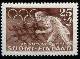 (dcos-209)  Finland  -  Finlande    Mi 340    MNH   1952 - Nuevos